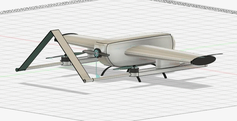 Second view of the Fusion 360 model of the survey aircraft